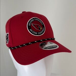 Arizona Cardinals New Era 9SEVENTY Stretch-Snap Hat NWT NFL Team Cap Red Rope